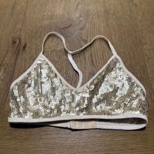 ✨ GOLD SEQUIN COMFY CHAN LUU BRALETTE✨